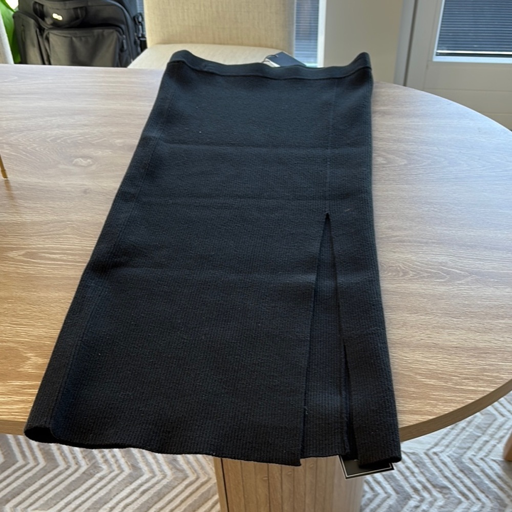 Juxlabel Black Ribbed Skirt